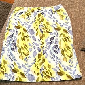 Talbots multi color skirt